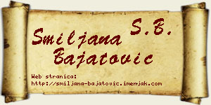 Smiljana Bajatović vizit kartica